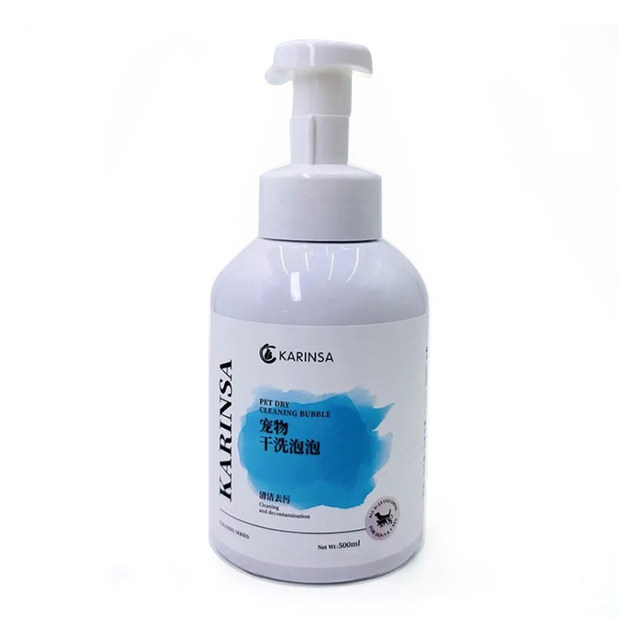 Espuma de champú seco de mascotas sin agua