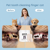 Toallitas desechables para el cuidado bucal de dedo para limpieza de dientes de mascotas