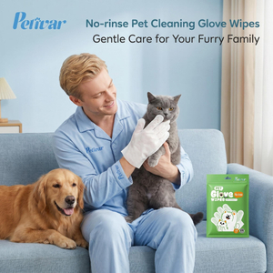 Toallitas profesionales verdes para guantes de mascotas sin enjuague, 10 unidades, para limpieza rápida del cuerpo y refrescamiento del pelaje para perros y gatos