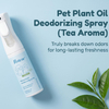 Spray desodorizante profesional con aroma a té y aceite vegetal para mascotas para eliminación de olores y cuidado antibacteriano