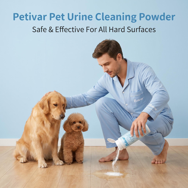 Polvo absorbente profesional de higiene para mascotas para limpieza de orina y manchas