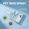 Spray hipoalergénico para la piel de mascotas OEM/ODM con centella natural y regaliz: suministro a granel para marcas de cuidado de mascotas