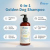 Champú profesional Golden Tulip Scent 6 en 1 para perros dorados para iluminar el pelaje dorado y aumentar el brillo del pelaje