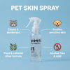 Spray hipoalergénico para la piel de mascotas OEM/ODM con centella natural y regaliz: suministro a granel para marcas de cuidado de mascotas