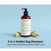 Champú profesional Golden Tulip Scent 6 en 1 para perros dorados para iluminar el pelaje dorado y aumentar el brillo del pelaje