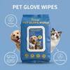 Guantes profesionales de limpieza para mascotas sin enjuague para eliminar olores fuertes y prolongar la frescura, 20 unidades