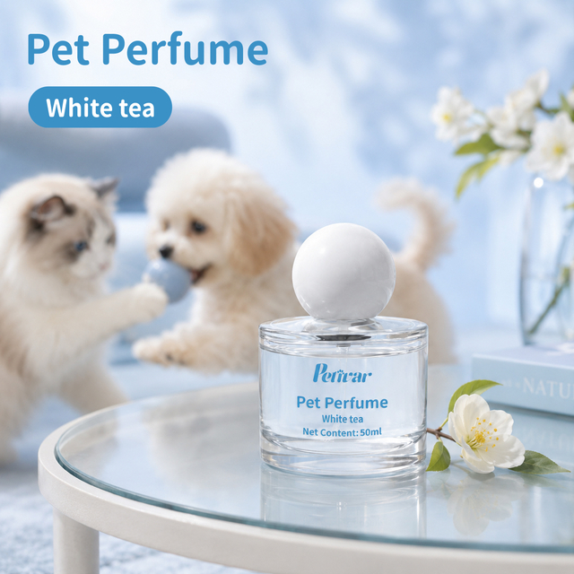 Spray de perfume profesional para mascotas de té blanco para eliminar los olores de perros y gatos y extender la frescura